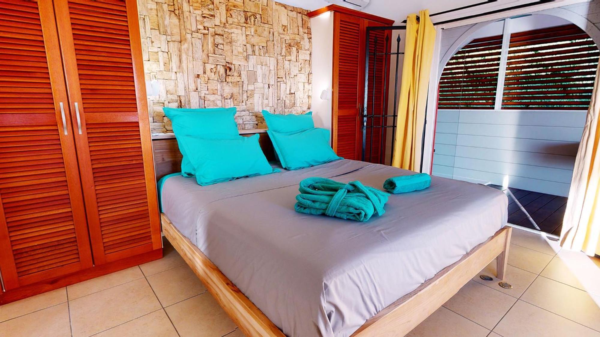 Villa Deluxe L'Hacienda Villa Vue Mer 180 Piscine Jacuzzi Proche Plage Marina Golf Pointe Des Chateaux Et Casino Jardin Clos Voyage Durable Saint-Francois  Chambre photo