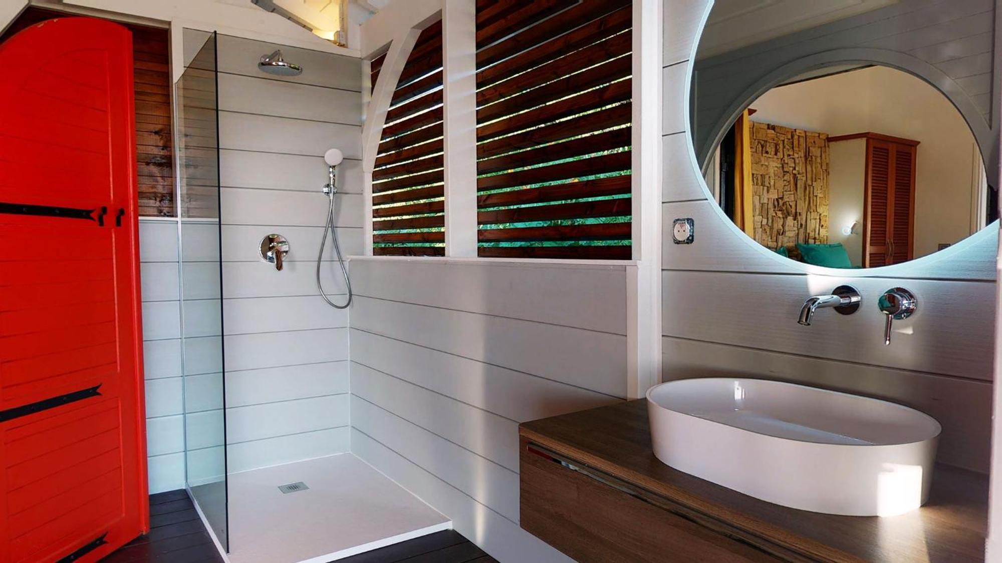 Villa Deluxe L'Hacienda Villa Vue Mer 180 Piscine Jacuzzi Proche Plage Marina Golf Pointe Des Chateaux Et Casino Jardin Clos Voyage Durable Saint-Francois  Chambre photo