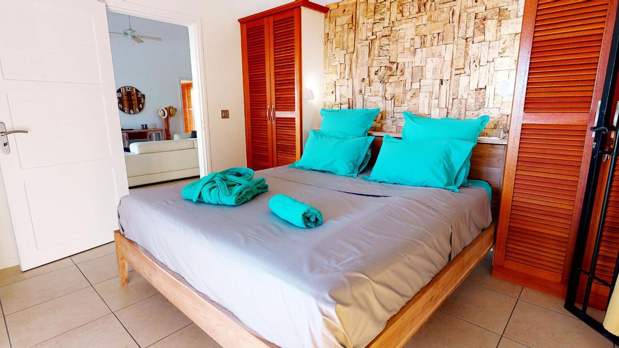 Villa Deluxe L'Hacienda Villa Vue Mer 180 Piscine Jacuzzi Proche Plage Marina Golf Pointe Des Chateaux Et Casino Jardin Clos Voyage Durable Saint-Francois  Chambre photo