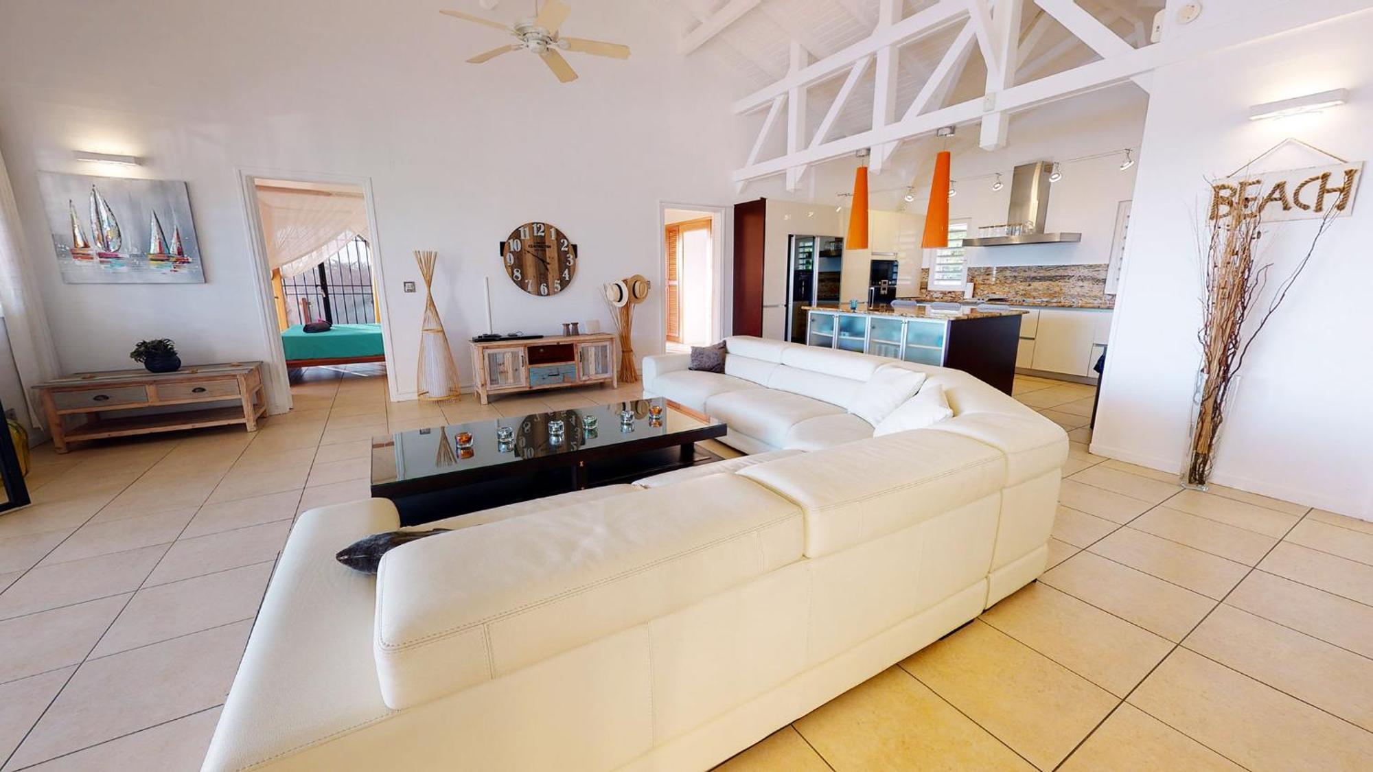 Villa Deluxe L'Hacienda Villa Vue Mer 180 Piscine Jacuzzi Proche Plage Marina Golf Pointe Des Chateaux Et Casino Jardin Clos Voyage Durable Saint-Francois  Chambre photo