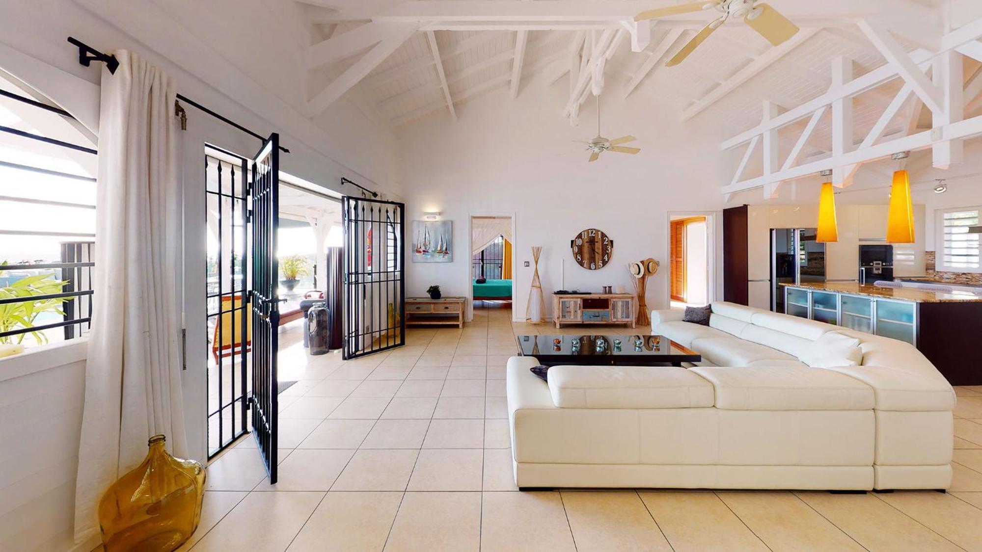 Villa Deluxe L'Hacienda Villa Vue Mer 180 Piscine Jacuzzi Proche Plage Marina Golf Pointe Des Chateaux Et Casino Jardin Clos Voyage Durable Saint-Francois  Chambre photo
